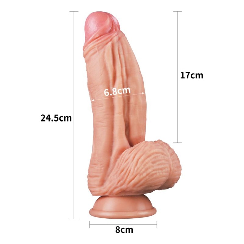 Realistic 10 Inch Huge & Thick Dildo Silicone