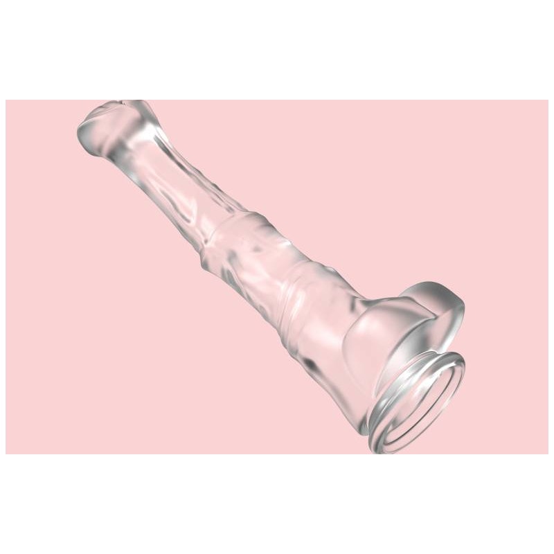 Large Horse Dildo With Balls Clear