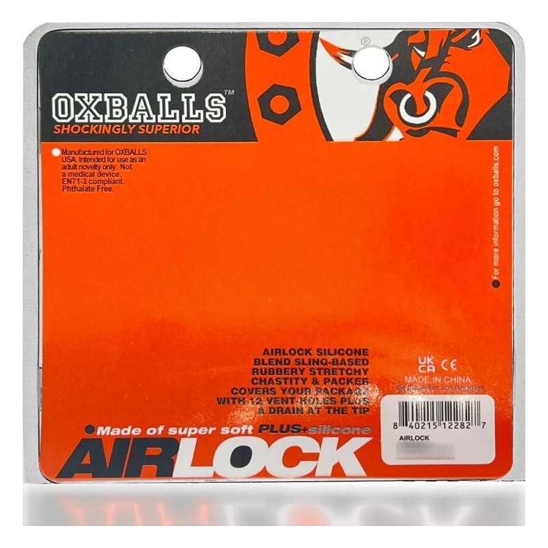 Airlock Air-Lite Vented Chastity Black Ice - By Oxballs