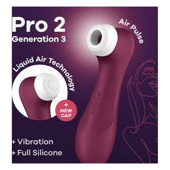 Satisfyer Pro 2 Gen 3 Clitoral Vibrator Red