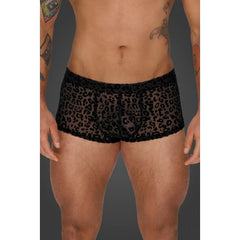 Men's Leopard Print Short Shorts