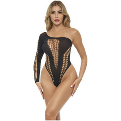 Dollar Sign Bodysuit Black - By Pink Lipstick