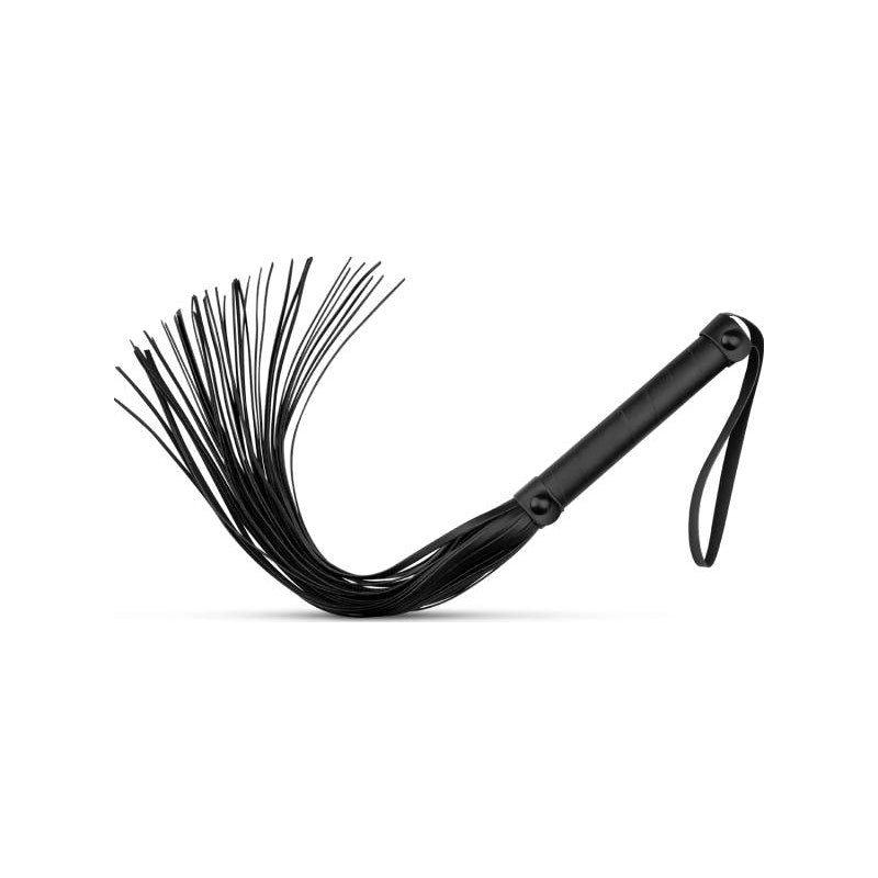 Faux Leather Flogger Black - By Bedroom Fantasies